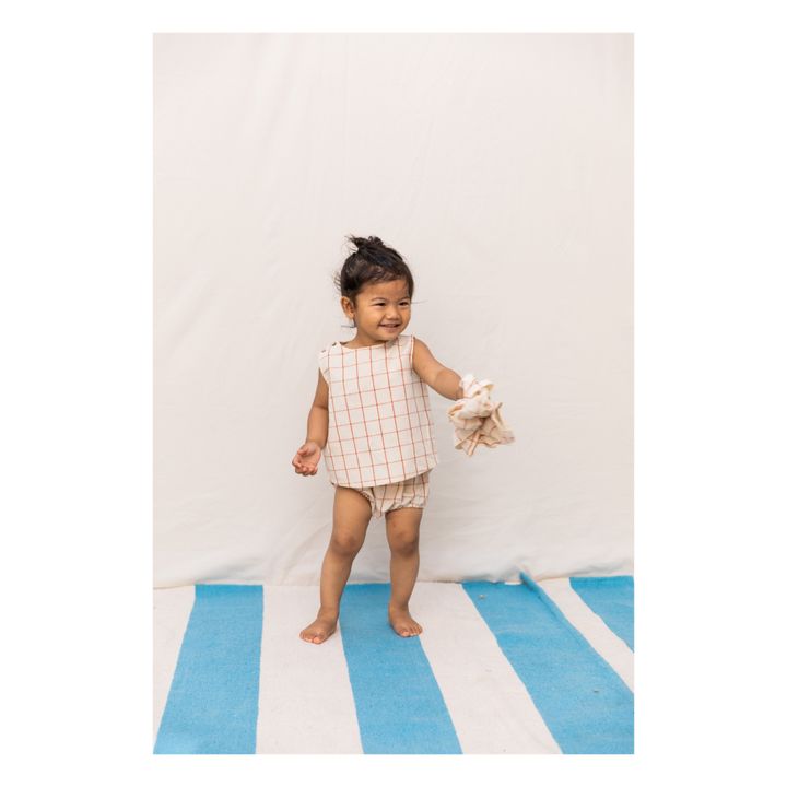 Organic Cotton Crossback Top Ecru- Immagine del prodotto n°1