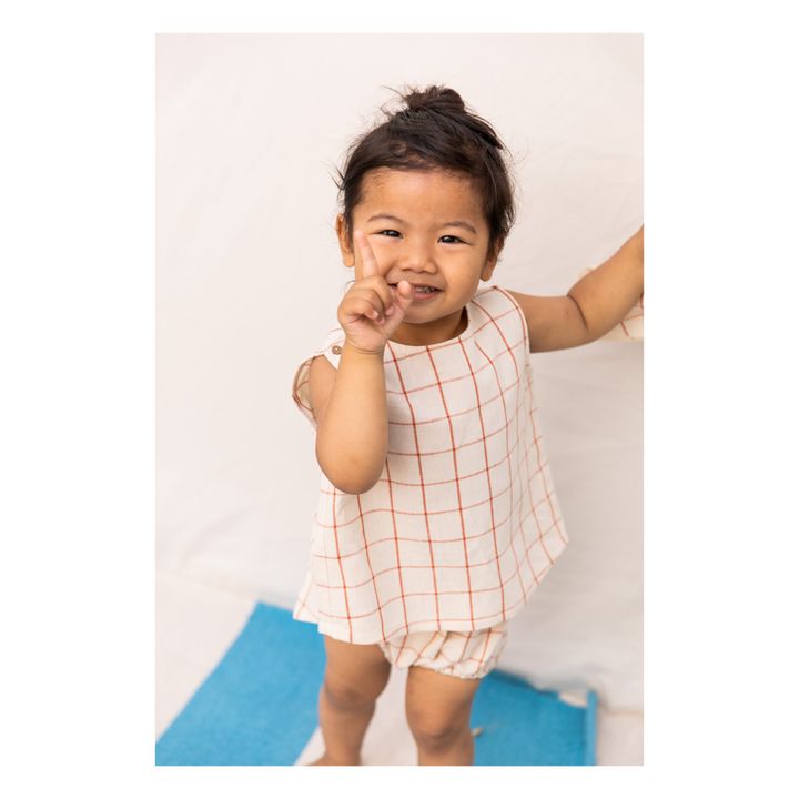 Organic Cotton Crossback Top Ecru- Immagine del prodotto n°2