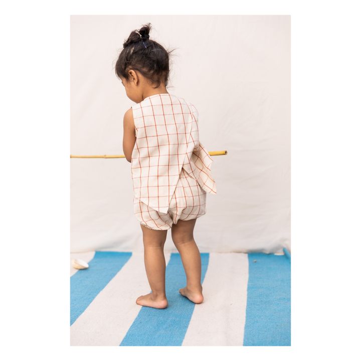Organic Cotton Crossback Top Ecru- Immagine del prodotto n°5