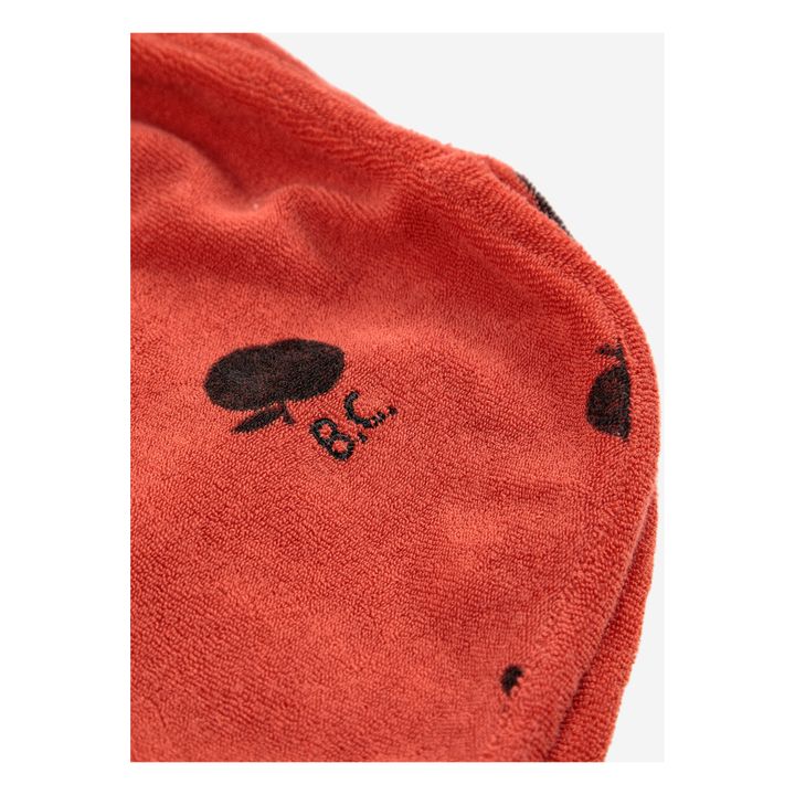 Organic Cotton Terry Cloth Apple Shorts - Iconic Collection | Orange- Product image n°4