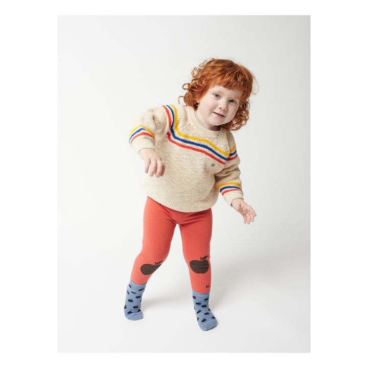 Organic Cotton Apple Leggings - Iconic Collection | Orange- Product image n°3