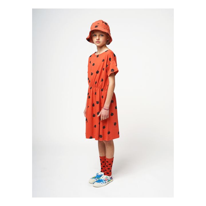 Organic Cotton Apple Dress - Iconic Collection | Orange- Product image n°2