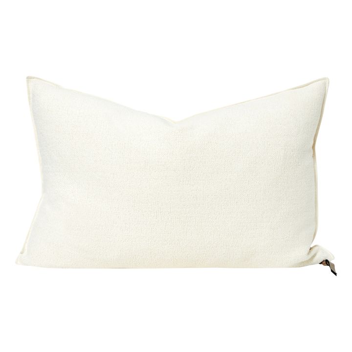 Cojín de felpilla vintage Vice Versa | Blanco Roto- Imagen del producto n°1