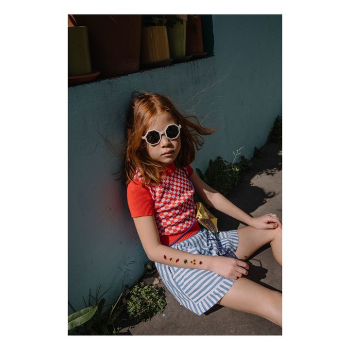 Occhiali da sole e Pochette YEYE X Mini Kyomo | Bianco- Immagine del prodotto n°4