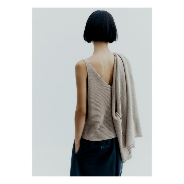 Débardeur Lin | Ecru- Image produit n°3