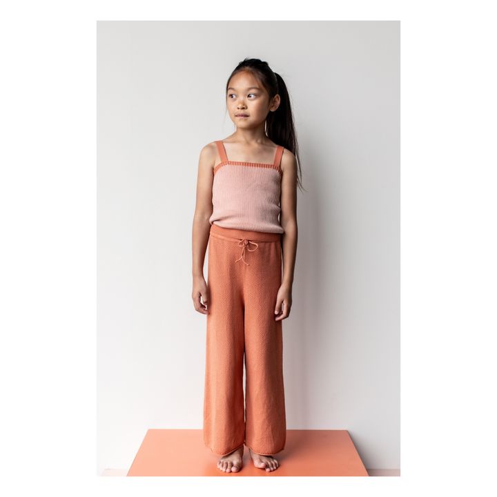Pantalón de chándal de algodón orgánico Naranja- Imagen del producto n°1