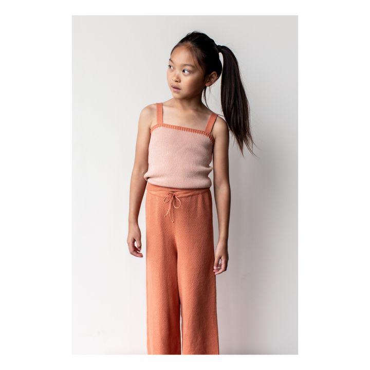 Pantalón de chándal de algodón orgánico Naranja- Imagen del producto n°2