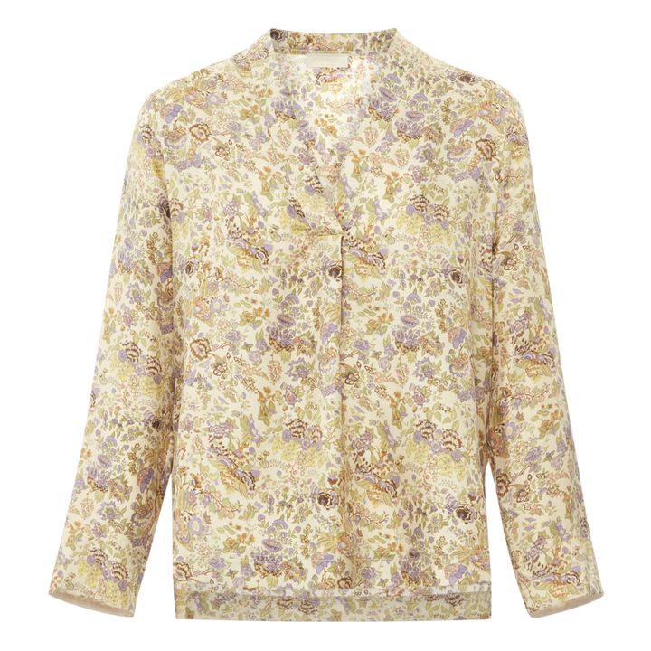 Ambroise Silk Twill Blouse | Crema- Immagine del prodotto n°0
