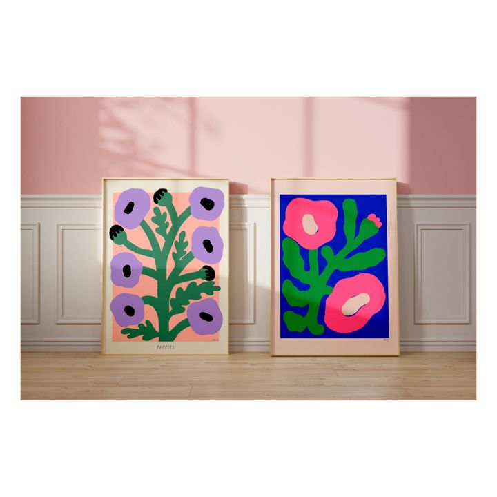 Purple Poppies - The Poster Club - Sin marco- Imagen del producto n°1