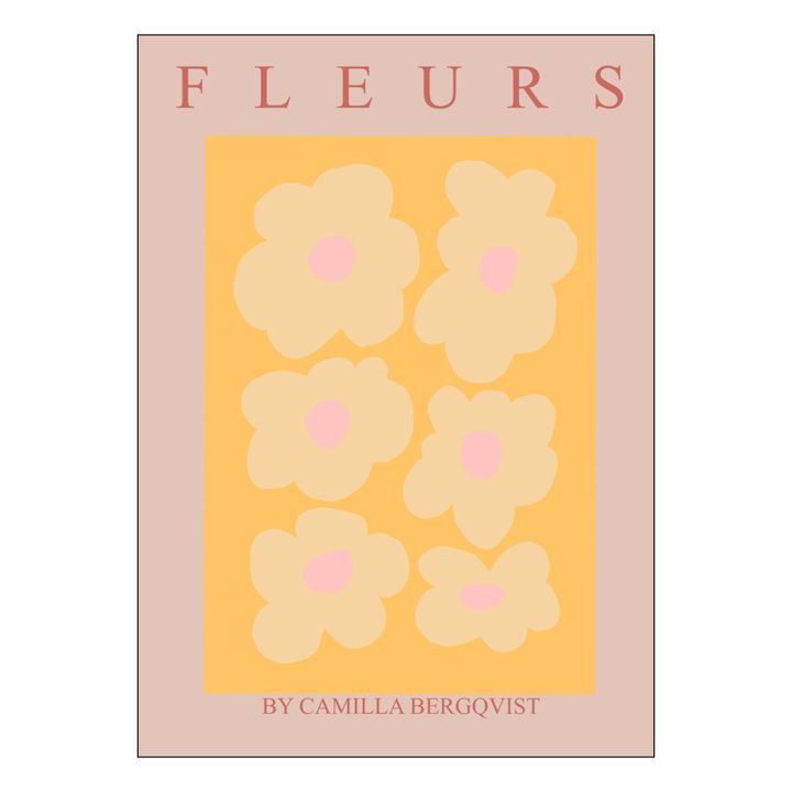 Fleurs orange - Sans cadre- Image produit n°2