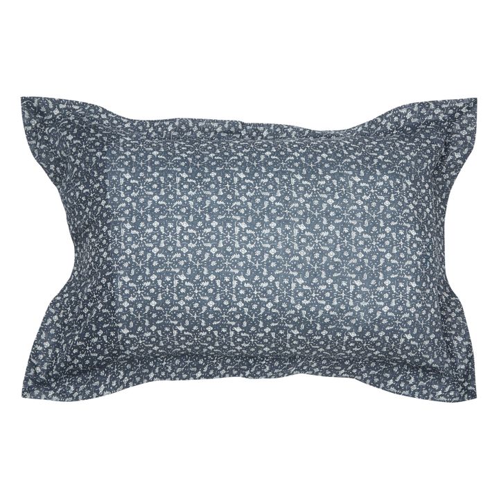 Kissenbezug Marge aus handgewebter Baumwolle - 2er-Set | Graublau- Produktbild Nr. 4