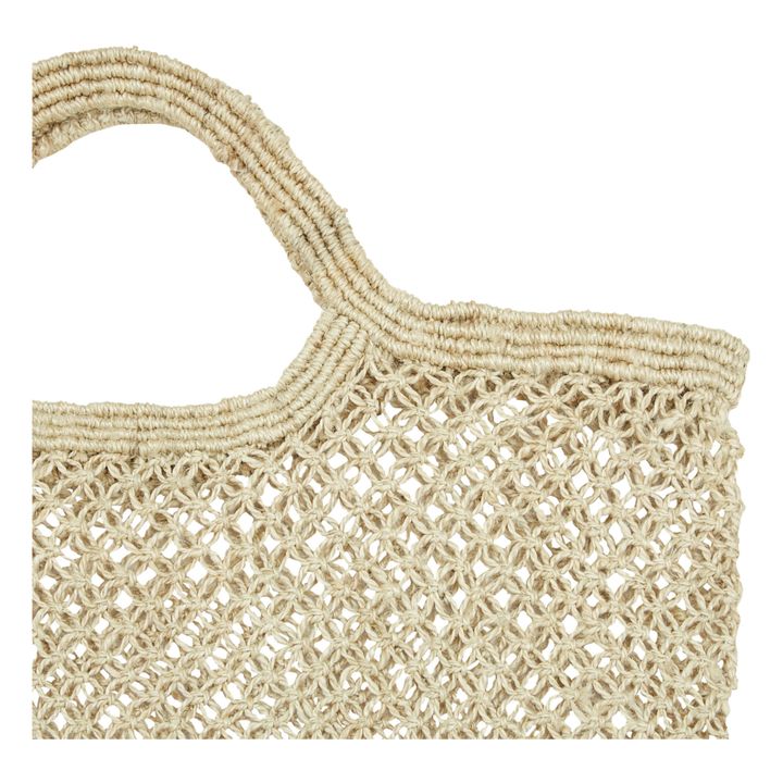Jute-Tasche Makramee Zweifarbig | Gelb- Produktbild Nr. 1