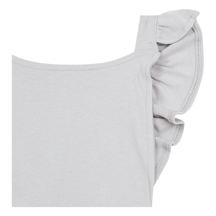 Combinaison Volants Coton Bio | Gris- Image produit n°1