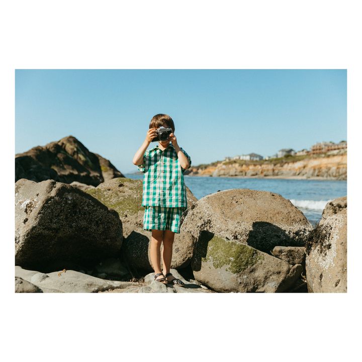 Chemise Lin Vert foncé- Image produit n°1