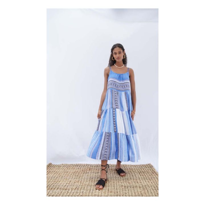 Neela Cascade Dress Blue- Product image n°1