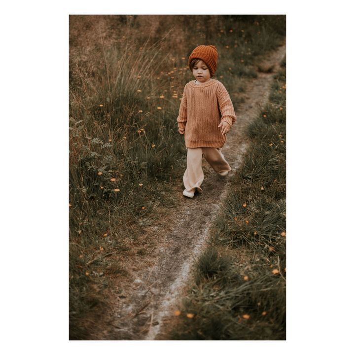 Chunky Organic Cotton Jumper | Dusty Pink- Product image n°8