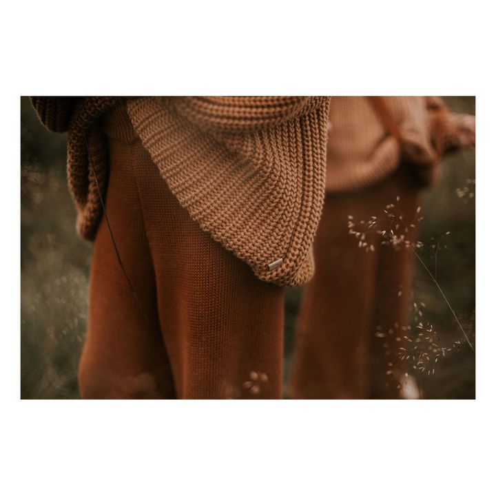 Organic Cotton Knitted Trousers Marrón- Imagen del producto n°4