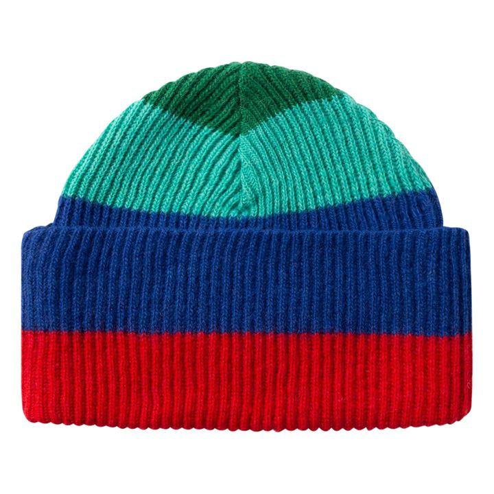 Bonnet Rayures Bleu turquoise- Image produit n°3