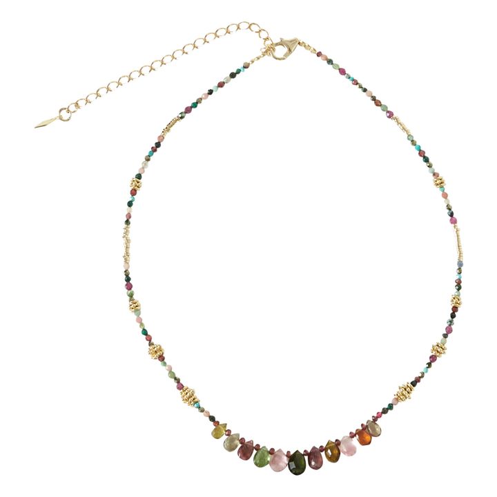 Collier India V2 Multico | Doré- Image produit n°0
