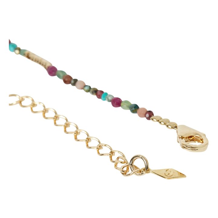 Collier India V2 Multico | Doré- Image produit n°4