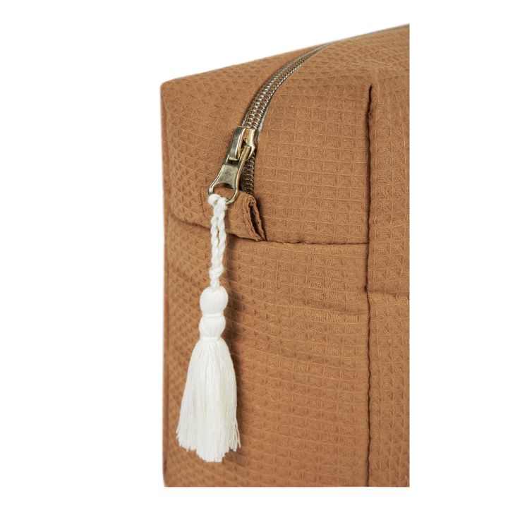 Trousse de toilette Diva en coton bio | Caramel- Image produit n°4