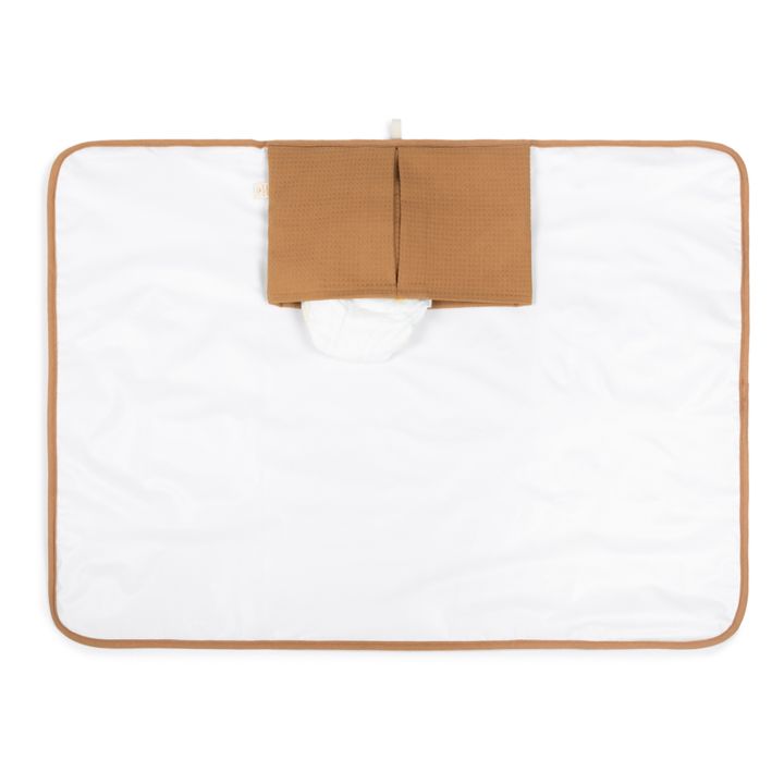Matelas à langer de voyage Mozart en coton bio | Caramel- Image produit n°2