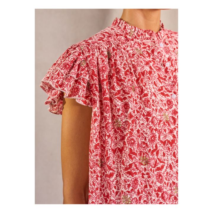 Top Patti, con volant | Rosso- Immagine del prodotto n°2