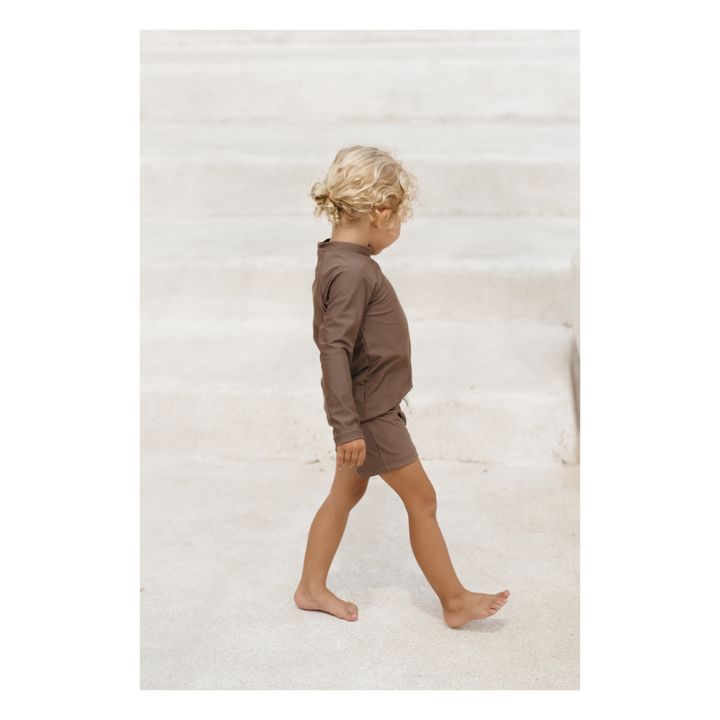Sol Anti-UV T-shirt Brown- Product image n°2