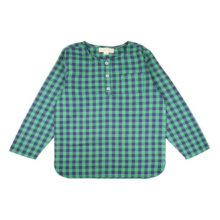 Kurta Vichy | Vert- Image produit n°0