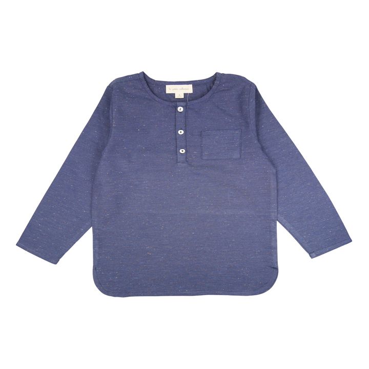 Kurta Chambray | Bleu chiné- Image produit n°0