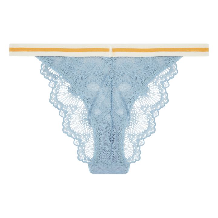Ray Wave Lace Tanga Briefs Blu- Immagine del prodotto n°1