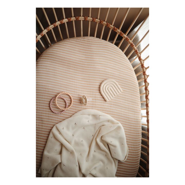 Drap-housse en coton | Beige- Image produit n°3