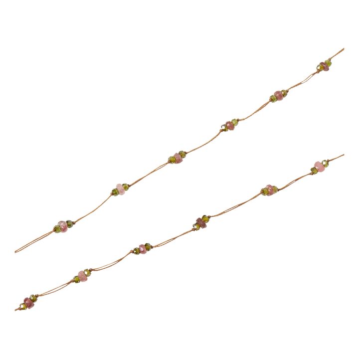 Loopy Sparkly Tourmaline Bracelet/Necklace | Tabacco- Product image n°2