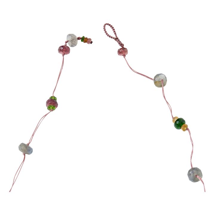Laly Labradorite Tourmaline Necklace | Rosa- Immagine del prodotto n°3