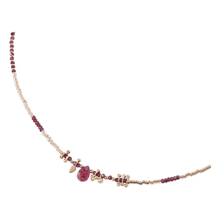 Collier Romane V2 XL Grenat | Rouge- Image produit n°3