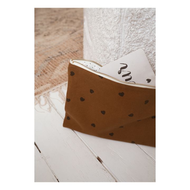 Pochette Lili cuori | Terra di Siena- Immagine del prodotto n°2