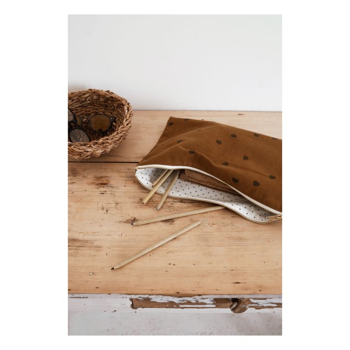 Pochette Lili cuori | Terra di Siena- Immagine del prodotto n°3