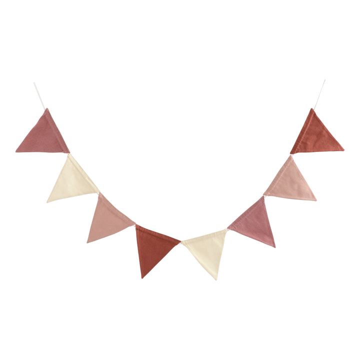 Guirlande décorative fanions | Rose- Image produit n°0