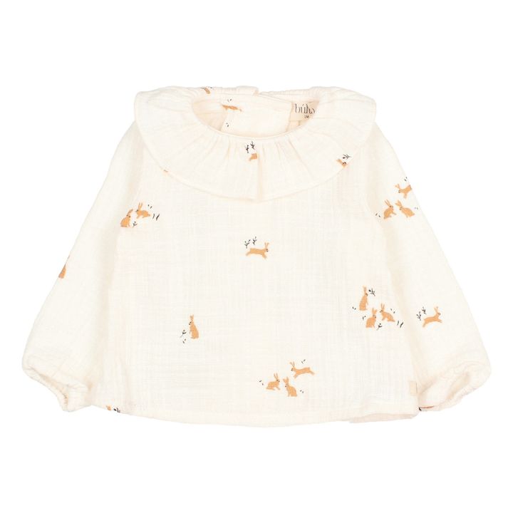 Blusa Gasa de algodón Bunny | Crudo- Imagen del producto n°0