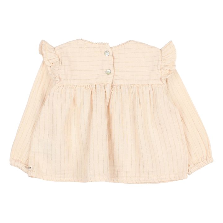 Sparkly Cotton Muslin Blouse Ecru- Product image n°2