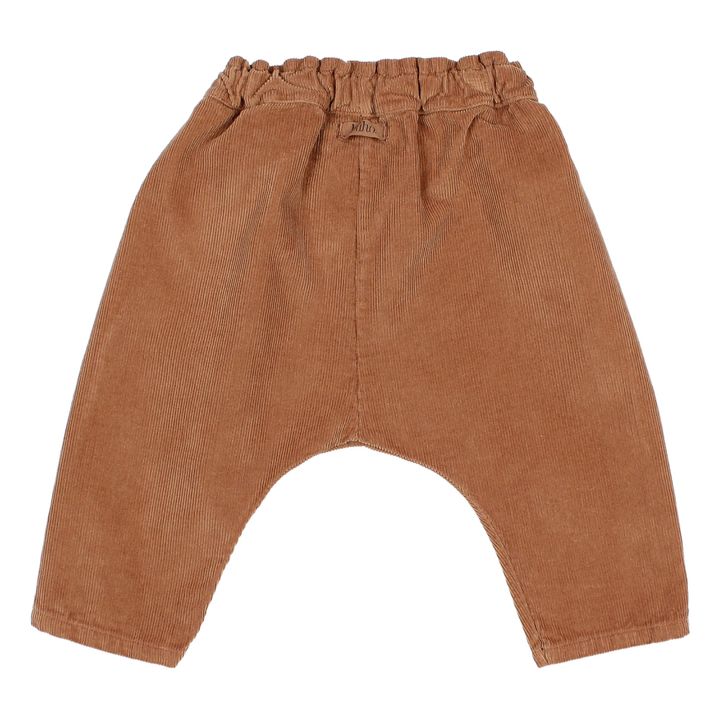 Pantalón sarouel de pana Romance | Camel- Imagen del producto n°1