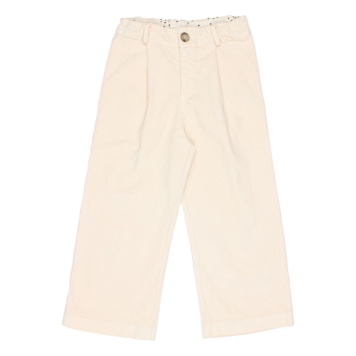 Corduroy Trousers | Ecru- Product image n°0