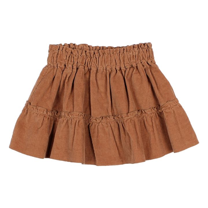 Romance Corduroy Skirt Caramel- Product image n°0