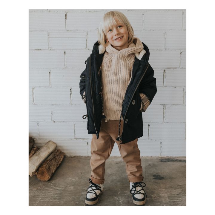 Parka con forro y capucha | Negro- Imagen del producto n°1
