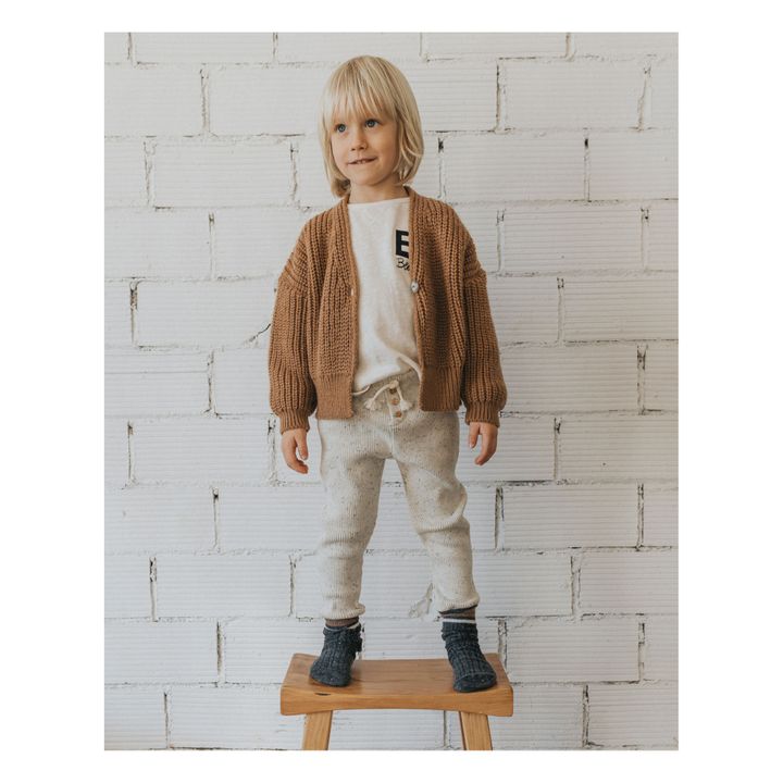 Organic Cotton Bear T-shirt | Ecru- Product image n°1