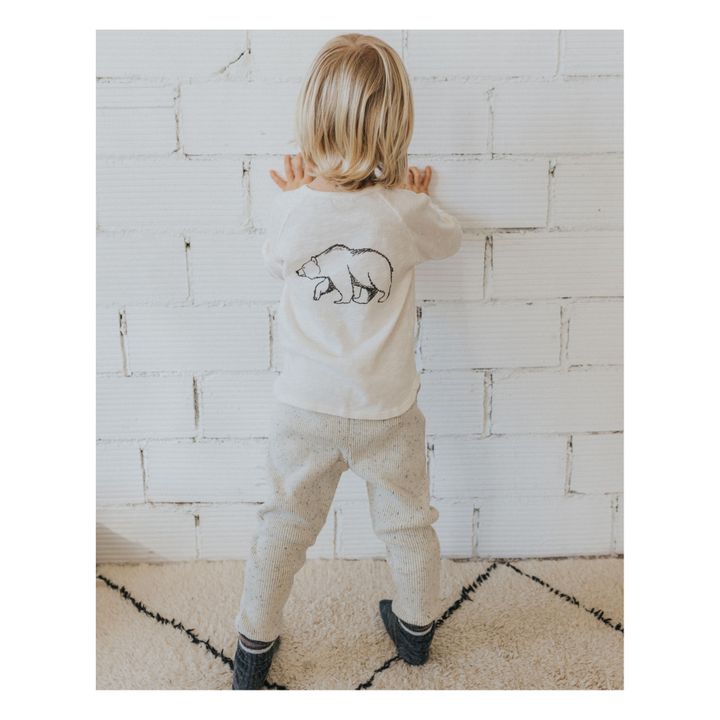 Organic Cotton Bear T-shirt | Ecru- Product image n°2