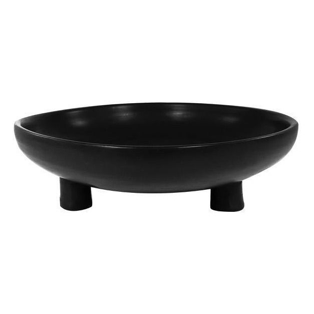 Tadelakt Tripod Terracotta Dish Negro- Imagen del producto n°0