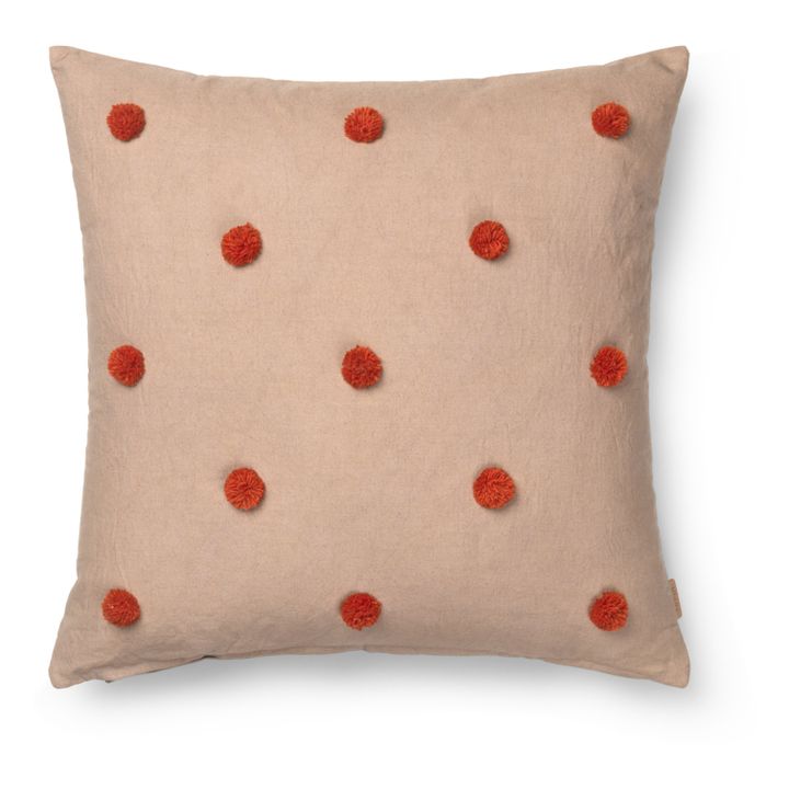 Polka Dot Tufted Cushion Camel- Imagen del producto n°0