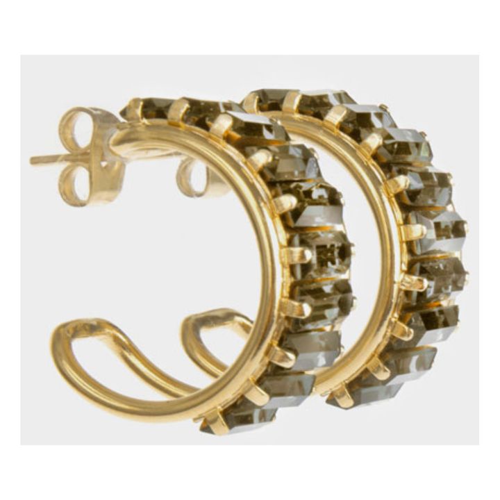 Ziggy Hoop Earrings Grey- Product image n°3