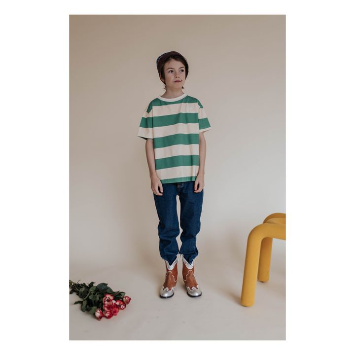 Camiseta de rayas | Verde- Imagen del producto n°3
